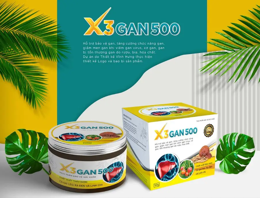 Thiết Kế Bao Bì X3 Gan 500