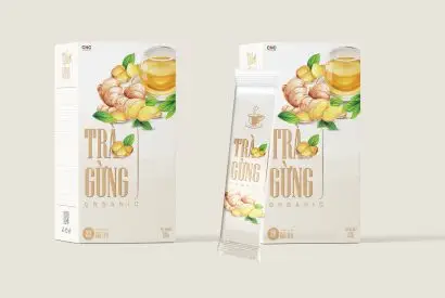 Thiết Kế Trà Gừng Organic